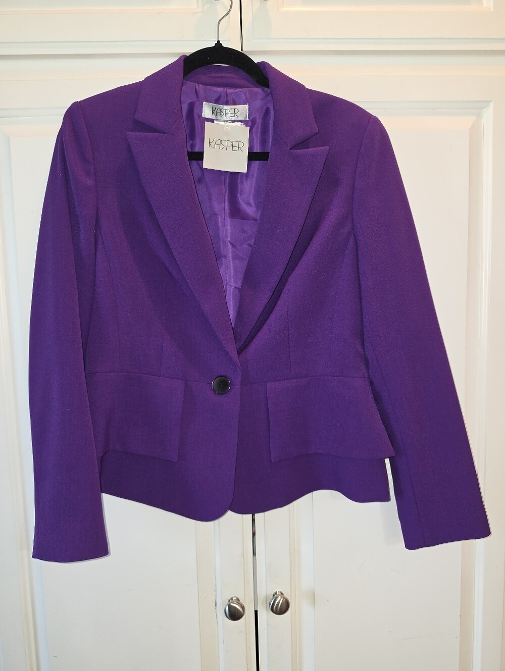 Kasper Purple Blazer Size 6